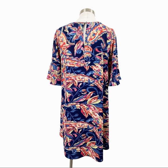 Uncle Frank Navy Floral Shift Dress Small - Picture 3 of 9